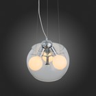 Светильник подвесной St Luce. SL512.103.03. Uovo. 3х60 Вт, E27 Globe, 30х30х20 см, цвет хром - Фото 7