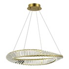 Светильник подвесной St Luce. SL6204.301.01. Ritorto. 1х32 Вт, LED, 4000K, 2720 Lm, 60х60х80 см, цвет латунь - фото 4202069