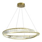 Светильник подвесной St Luce. SL6204.321.01. Ritorto. 1х58 Вт, LED, 4000K, 4930 Lm, 100х100х100 см, цвет латунь - Фото 1