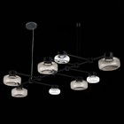 Светильник подвесной St Luce. SL6005.403.08. Vallo. 8х3 Вт, LED, 3000K, 1320 Lm, 138х70 см, цвет чёрный - Фото 14