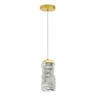 Подвес St Luce. SL6010.203.08. Espira. 1х8 Вт, LED, 3000K, 96 Lm, 12х12х25 см, цвет золотистый - Фото 2