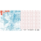 Бумага для скрапбукинга двусторонняя Бригантина "Карта" 160 гр/м2 - Фото 3