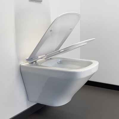 Унитаз подвесной Comforty 108, безободковый, дюропласт softclose тонкое, быстросъёмное