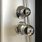 Душевая кабина Comforty 300, серое стекло, задняя чёрная стеклянная панель, 90х90х215 см - Фото 4