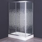 Душевое ограждение Comforty 33М, прозрачное стекло с рисунком мозаика, с поддоном, 120х80х195 см - фото 293646287
