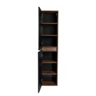 Шкаф – пенал подвесной VIANT «Люксембург», 2 створки, 300×400×1700 мм, цвет чёрный - Фото 3