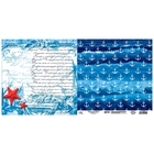 Бумага для скрапбукинга двусторонняя Бригантина "Морская поэма" 160 гр/м2 - Фото 3