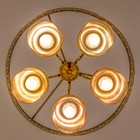 Люстра подвесная Citilux «Эмир» CL467153, 52х52х54 см, 5х75Вт, E27, цвет коричневый - Фото 9