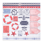 Бумага для скрапбукинга двусторонняя Бригантина "Декор" 160 гр/м2 - Фото 2