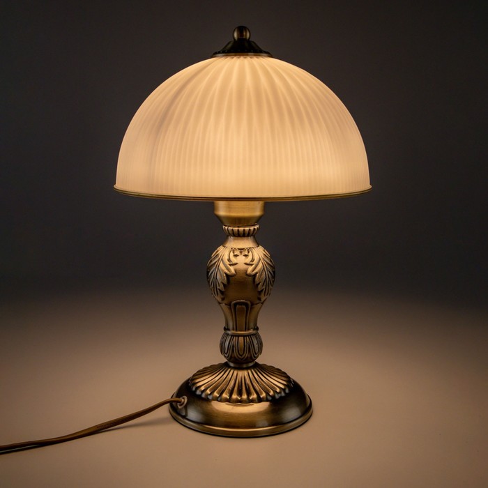 Лампа настольная декоративная Citilux «Адриана» CL405823 22х22х35 см, 1х75Вт, E27, цвет коричневый - фото 1919862401