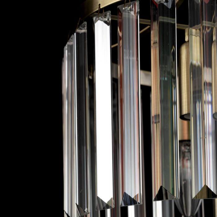 Лампа настольная декоративная Citilux «Инга» CL335833 27х27х56 см, 3х60Вт, E14, цвет коричневый - фото 1928458019