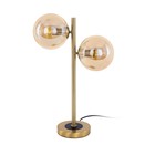 Лампа настольная декоративная Citilux «Лорен» CL146823 15х52 см, 2х40Вт, E14, цвет коричневый - фото 4210429
