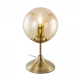 Лампа настольная декоративная Citilux «Томми» CL102813 15х15х28 см, 1х40Вт, E14, цвет коричневый