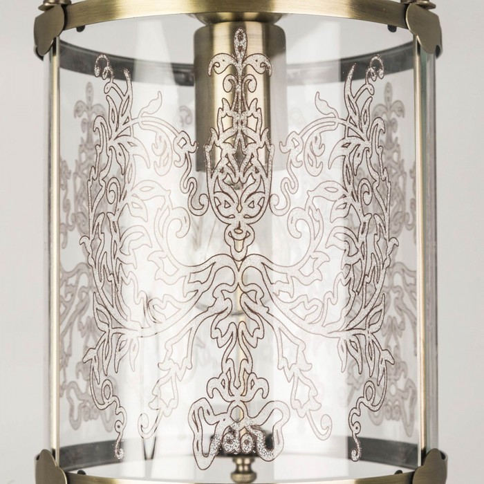 Светильник подвесной Citilux «Версаль» CL408113, 19х19х40 см, 1х75Вт, E27, цвет коричневый - фото 1926980848