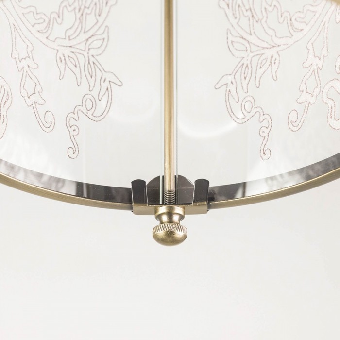 Светильник подвесной Citilux «Версаль» CL408113, 19х19х40 см, 1х75Вт, E27, цвет коричневый - фото 1926980845