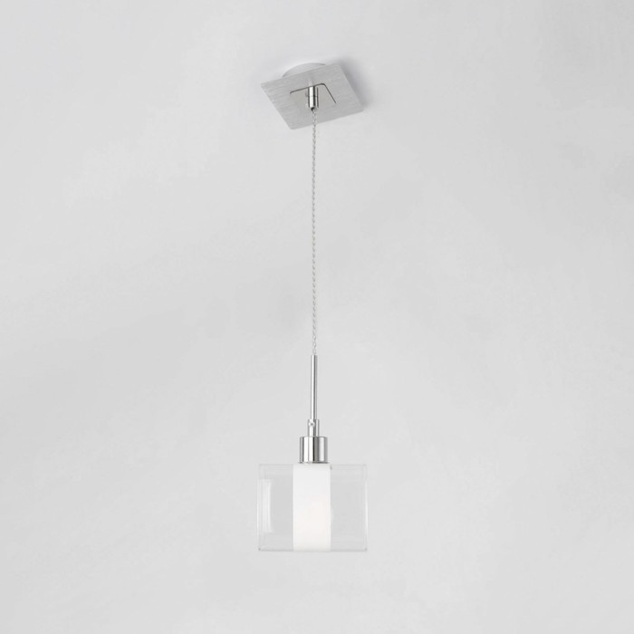 Светильник подвесной Citilux «Вирта» CL139010, 12х10х25 см, 1х60Вт, E14, цвет серый - Фото 1