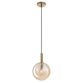 Светильник подвесной Citilux «Лорен» CL146013, 20х20х35 см, 1х40Вт, E14, цвет коричневый
