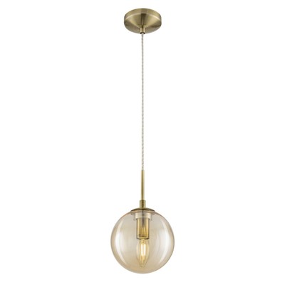 Светильник подвесной Citilux «Томми» CL102013, 15х15х21 см, 1х40Вт, E14, цвет коричневый
