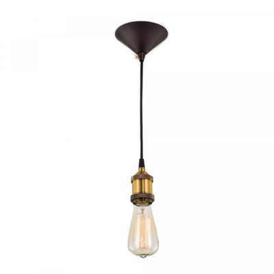Светильник подвесной Citilux «Эдисон» CL450100, 4,5х4,5х16 см, 1х100Вт, E27, цвет коричневый