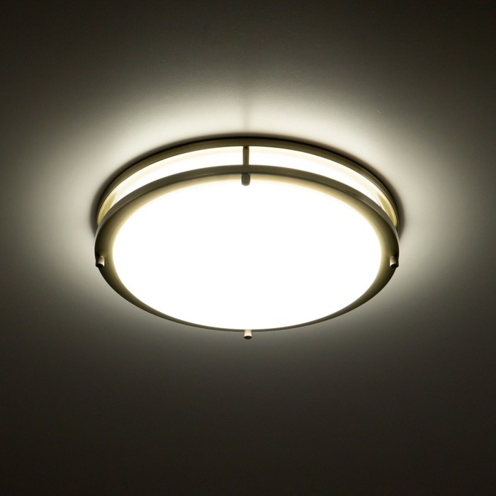 Светильник накладной Citilux «Бостон» CL709323N, 35,5х35,5х7,5 см, 1х32Вт, LED, цвет коричневый - фото 1926981622