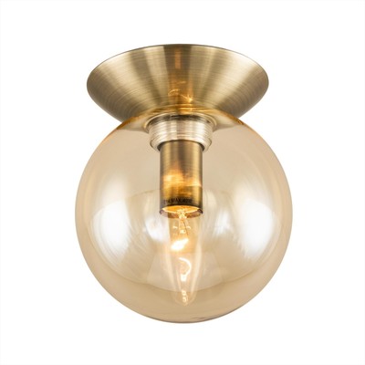 Светильник накладной Citilux «Томми» CL102513, 15х15 см, 1х40Вт, E14, цвет коричневый