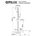 Торшер Citilux «Рунд» CL205950N, 28х28х167 см, 5х4.5Вт, G9, цвет коричневый - Фото 11