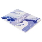 Блокнот А5, 40 листов в клетку на скрепке "Мрамор", обложка мелованный картон, блок офсет, МИКС 9662981