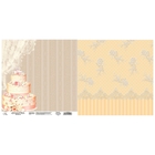 Бумага для скрапбукинга двусторонняя Вместе навсегда "Торт" 160 гр/м2 - Фото 3