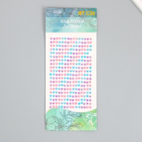 Наклейка пластик стразы "Полосы градиент" МИКС 24,6х10 см