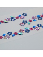 Наклейка-стразы на шею «Чокер из цветов», 11.6×18 см, МИКС - фото 117879316