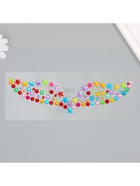 Наклейка пластик стразы "Украшение для ключиц" МИКС 11,6х18 см - фото 809230480