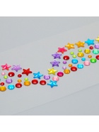 Наклейка пластик стразы "Украшение для ключиц" МИКС 11,6х18 см - фото 809230481