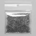 Бусина «Гематит» d=3 мм, (набор 10 г), цвет серебро - Фото 3