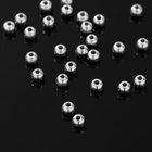 Бусина «Гематит» d=4 мм, (набор 10 г), цвет серебро - Фото 3