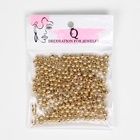 Бусина «Гематит» d=4 мм, (набор 10 г), цвет золото - Фото 2