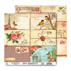 Бумага для скрапбукинга двусторонняя Храни воспоминания "Почтовые карточки" 160 гр/м2 - Фото 1