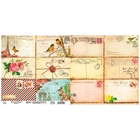 Бумага для скрапбукинга двусторонняя Храни воспоминания "Почтовые карточки" 160 гр/м2 - Фото 3