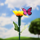 Штекер летающий "Подсолнух с бабочкой", микс - Фото 4
