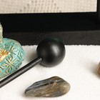 Японский сад камней настольный «Дзен. Минори», с колокольчиком, набор аксессуаров, 15×15×14 см - Фото 3