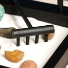 Японский сад камней настольный «Дзен. Минори», с колокольчиком, набор аксессуаров, 15×15×14 см - Фото 4