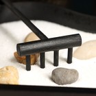 Японский сад камней настольный «Дзен. Сатоши», со свечой, набор аксессуаров, 20×20×12 см - Фото 4