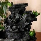 Фонтан настольный «Прохлада», водопад, 11×18×23 см, с подсветкой, без шарика - Фото 2