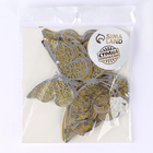 Топпер для торта «Бабочки», с узорами, набор 12 шт., серебряный - Фото 5