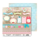 Бумага для скрапбукинга двусторонняя Шебби шик "Мгновения счастья" 160 гр/м2 - Фото 1