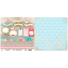 Бумага для скрапбукинга двусторонняя Шебби шик "Мгновения счастья" 160 гр/м2 - Фото 3