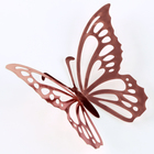 Топпер для торта «Бабочки», набор 12 шт., розовое золото - Фото 3