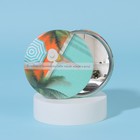 Зеркало карманное «Девушка у бассейна», d = 7 см, разноцветное - фото 296947825