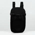 Рюкзак-переноска для животных "Кенгуру", 35 х 25 х 20 см, чёрный - Фото 2