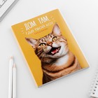 Ежедневник в тонкой обложке А5, 72 листа «Котик» - Фото 4