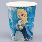 Набор бумажной посуды декор «Холодная принцесса», 6 тарелок, 6 стаканов, 1 гирлянда, декор - Фото 4